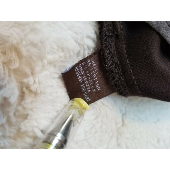 J. McLaughlin Womens Straight Jeans 5-Pockets Studded Mid-Rise Brown Size 10 - Picture 5 of 8